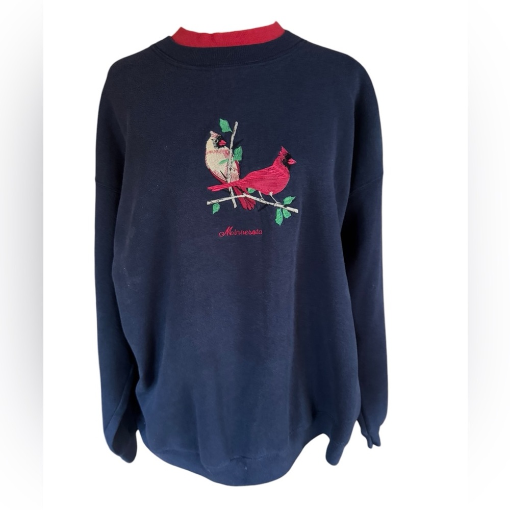 1990s Lee Heavyweight Minnesota Embroidered Cardinals‎ Sweatshirt